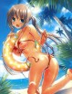 【日焼け跡 エロ画像】夏らしく日焼けしたりしてる女の子たちのエロ画像その２